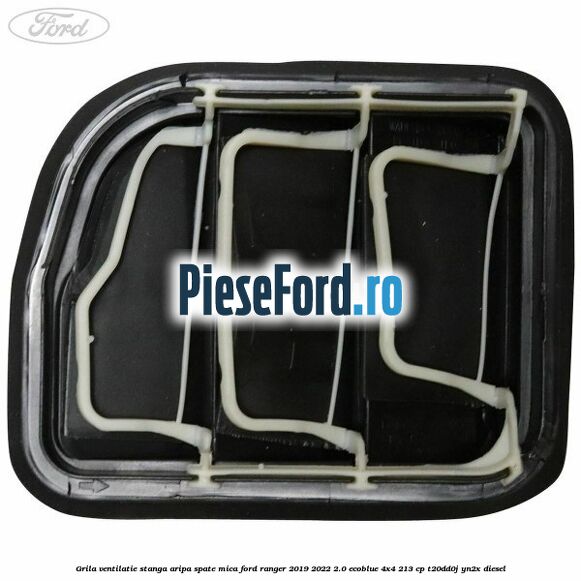 Grila ventilatie stanga aripa spate mica Ford Ranger 2019-2022 2.0 EcoBlue 4x4 213 cp T20DD0J, YN2X diesel