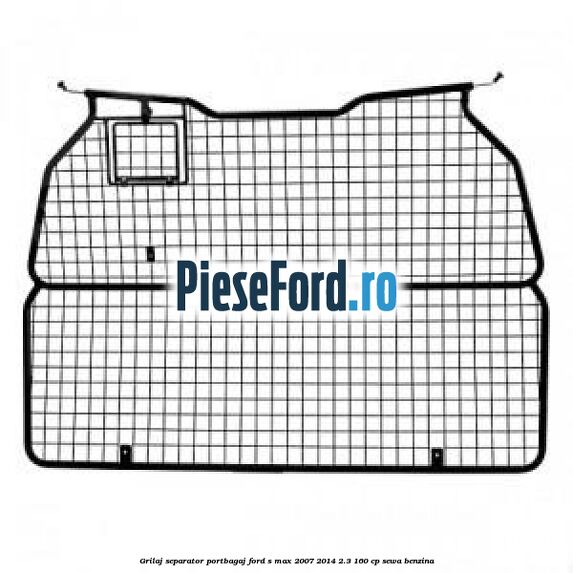 Grilaj separator portbagaj Ford S-Max 2007-2014 2.3 160 cp SEWA benzina