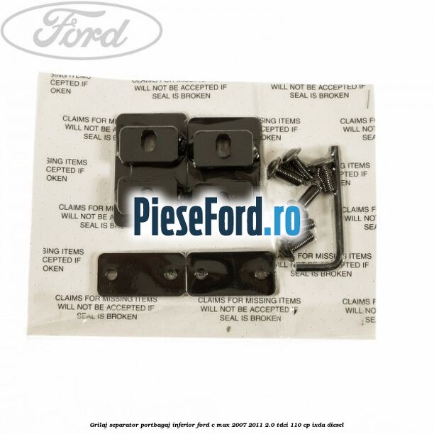 Grilaj separator portbagaj inferior Ford C-Max 2007-2011 2.0 TDCi 110 cp IXDA diesel