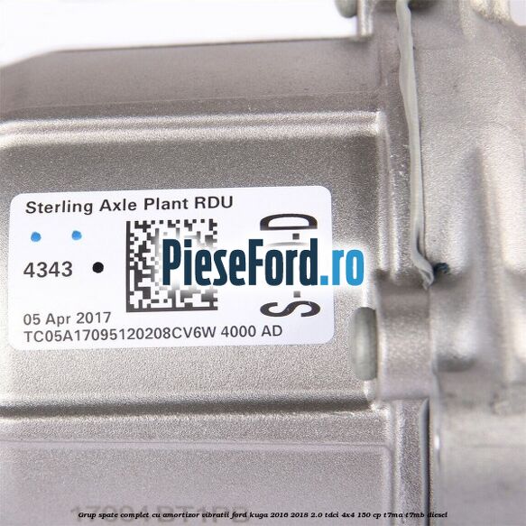 Grup spate, complet cu amortizor vibratii Ford Kuga 2016-2018 2.0 TDCi 4x4 150 cp Grup spate, complet cu amortizor vibratii Ford Kuga 2016-2018 2.0 TDCi 4x4 150 cp T7MA, T7MB diesel
