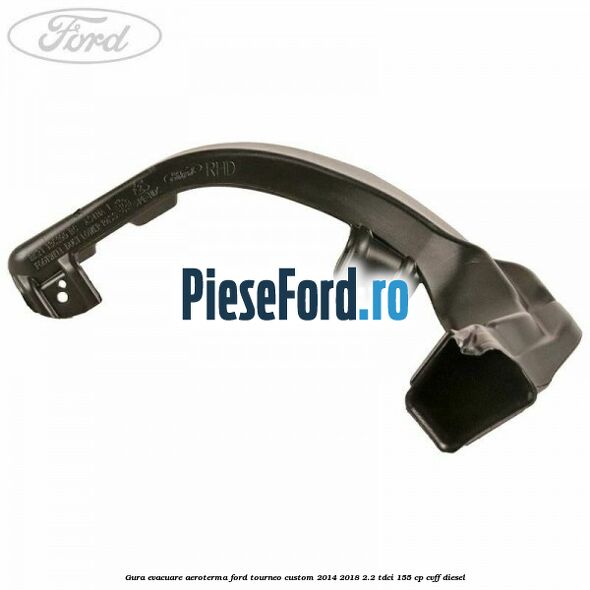 Gura evacuare aeroterma Ford Tourneo Custom 2014-2018 2.2 TDCi 155 cp CVFF diesel