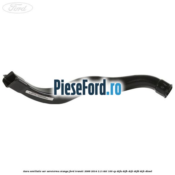 Gura ventilatie aer aeroterma stanga Ford Transit 2006-2014 2.2 TDCi 100 cp Gura ventilatie aer aeroterma stanga Ford Transit 2006-2014 2.2 TDCi 100 cp DRFA, DRFB, DRFC, DRFD, DRFE diesel
