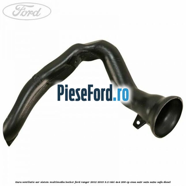 Gura ventilatie aer sistem multimedia Becker Ford Ranger 2012-2015 3.2 TDCi 4x4 200 cp ENSA, SA2R, SA2S, SA2W, SAFA diesel