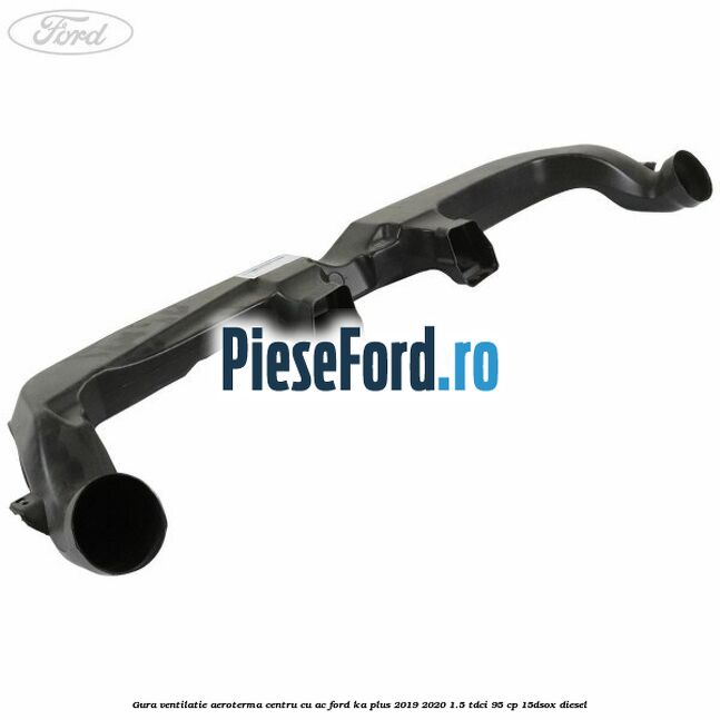 Gura ventilatie aeroterma centru cu AC Ford Ka plus 2019-2020 1.5 TDCI 95 cp 15DSOX diesel