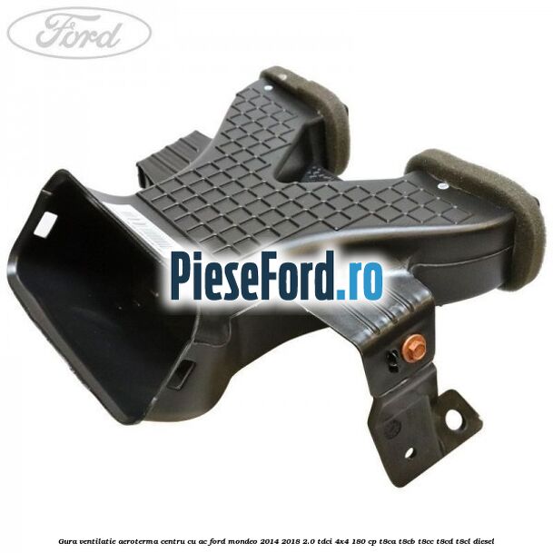 Gura ventilatie aeroterma centru cu AC Ford Mondeo 2014-2018 2.0 TDCi 4x4 180 cp T8CA, T8CB, T8CC, T8CD, T8CL diesel