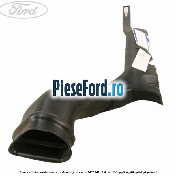 Gura ventilatie aeroterma centru dreapta Ford C-Max 2007-2011 2.0 TDCi 136 cp G6DA, G6DB, G6DD, G6DG diesel
