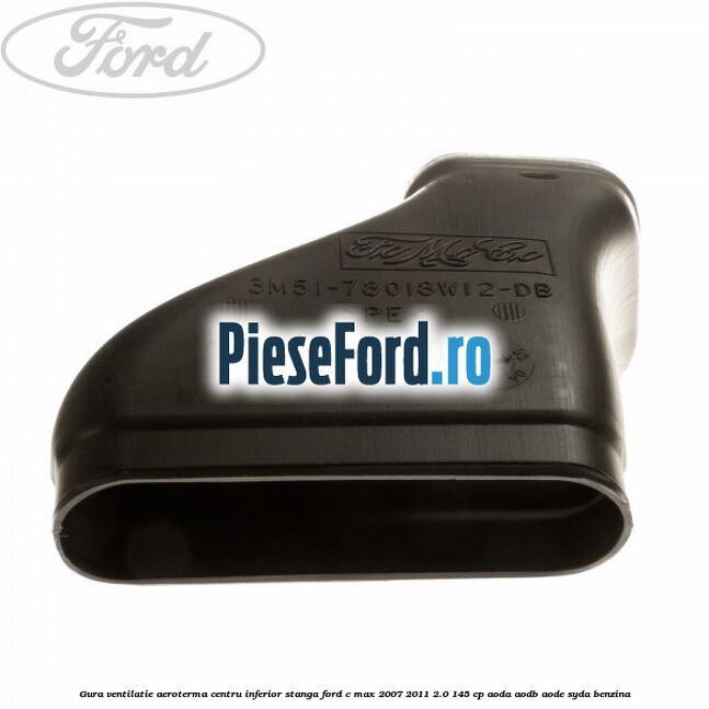 Gura ventilatie aeroterma centru inferior stanga Ford C-Max 2007-2011 2.0 145 cp AODA, AODB, AODE, SYDA benzina
