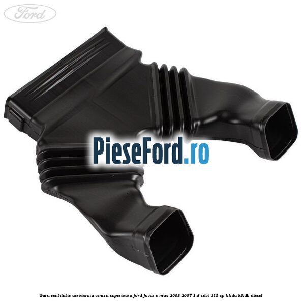 Gura ventilatie aeroterma centru superioara Ford Focus C-Max 2003-2007 1.8 TDCi 115 cp KKDA, KKDB diesel