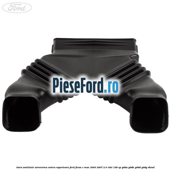 Gura ventilatie aeroterma centru superioara Ford Focus C-Max 2003-2007 2.0 TDCi 136 cp G6DA, G6DB, G6DD, G6DG diesel