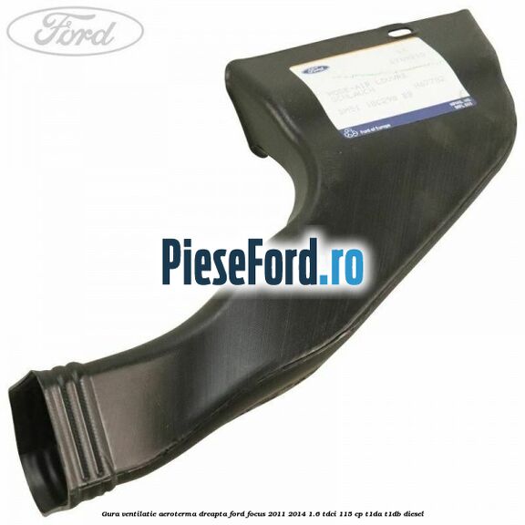 Gura ventilatie aeroterma dreapta Ford Focus 2011-2014 1.6 TDCi 115 cp T1DA, T1DB diesel