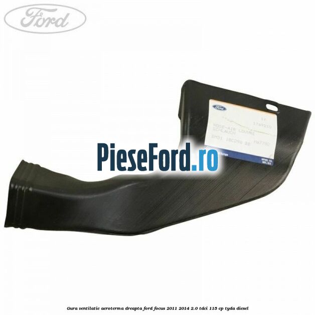 Gura ventilatie aeroterma dreapta Ford Focus 2011-2014 2.0 TDCi 115 cp TYDA diesel