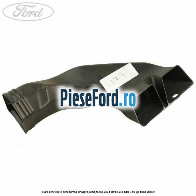 Gura ventilatie aeroterma dreapta Ford Focus 2011-2014 2.0 TDCi 163 cp TXDB diesel