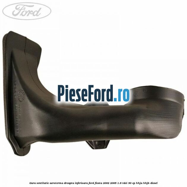 Gura ventilatie aeroterma dreapta inferioara Ford Fiesta 2002-2005 1.6 TDCi 90 cp HHJA, HHJB diesel