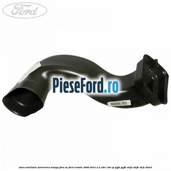 Gura ventilatie aeroterma stanga fara AC Ford Transit 2006-2014 2.2 TDCi 140 cp PGFA, PGFB, UHFA, UHFB, UHFC diesel