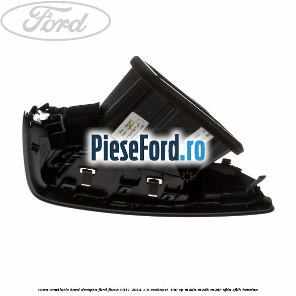 Gura ventilatie bord dreapta Ford Focus 2011-2014 1.0 EcoBoost 100 cp M2DA, M2DB, M2DC, SFDA, SFDB benzina