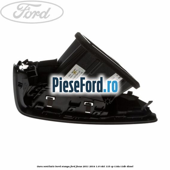 Gura ventilatie bord stanga Ford Focus 2011-2014 1.6 TDCi 115 cp T1DA, T1DB diesel