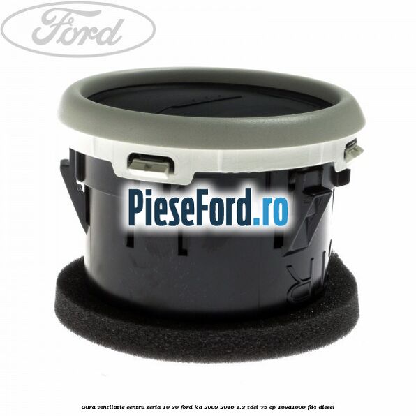Gura ventilatie centru seria 10/30 Ford Ka 2009-2016 1.3 TDCi 75 cp 169A1000, FD4 diesel