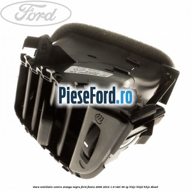 Gura ventilatie centru stanga, negru Ford Fiesta 2008-2012 1.6 TDCi 90 cp HHJC, HHJD, HHJE diesel