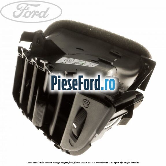 Gura ventilatie centru stanga, negru Ford Fiesta 2013-2017 1.0 EcoBoost 125 cp M1JE, M1JH benzina