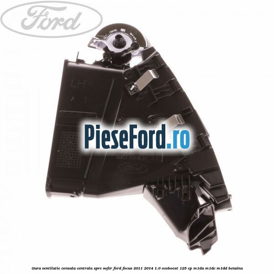 Gura ventilatie consala centrala, spre sofer Ford Focus 2011-2014 1.0 EcoBoost 125 cp M1DA, M1DC, M1DD benzina