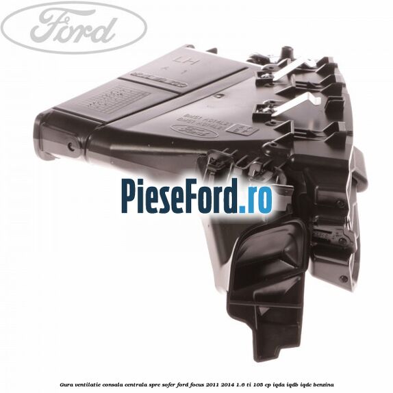 Gura ventilatie consala centrala, spre sofer Ford Focus 2011-2014 1.6 Ti 105 cp IQDA, IQDB, IQDC benzina