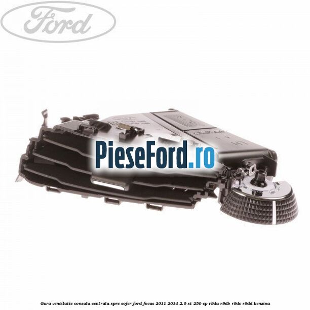 Gura ventilatie consala centrala, spre sofer Ford Focus 2011-2014 2.0 ST 250 cp R9DA, R9DB, R9DC, R9DD benzina