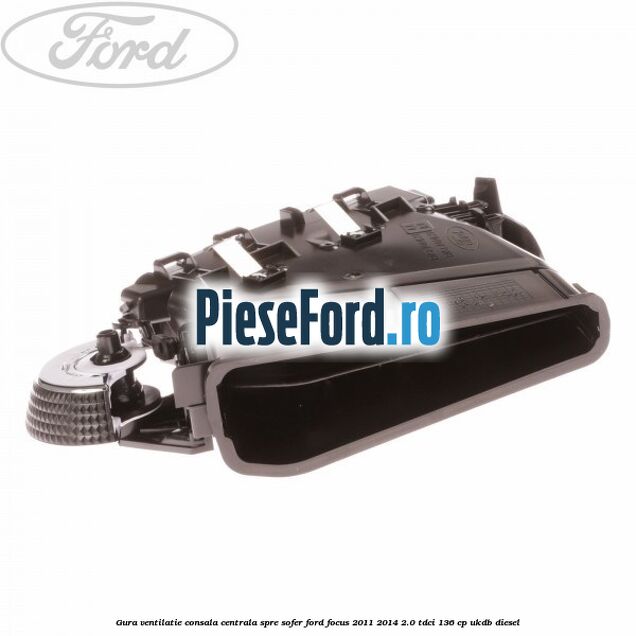 Gura ventilatie consala centrala, spre sofer Ford Focus 2011-2014 2.0 TDCi 136 cp UKDB diesel