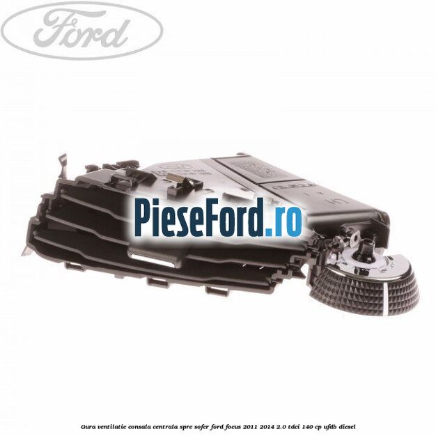 Gura ventilatie consala centrala, spre sofer Ford Focus 2011-2014 2.0 TDCi 140 cp UFDB diesel