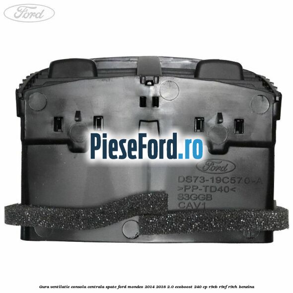 Gura ventilatie consola centrala spate Ford Mondeo 2014-2018 2.0 EcoBoost 240 cp R9CB, R9CF, R9CH benzina