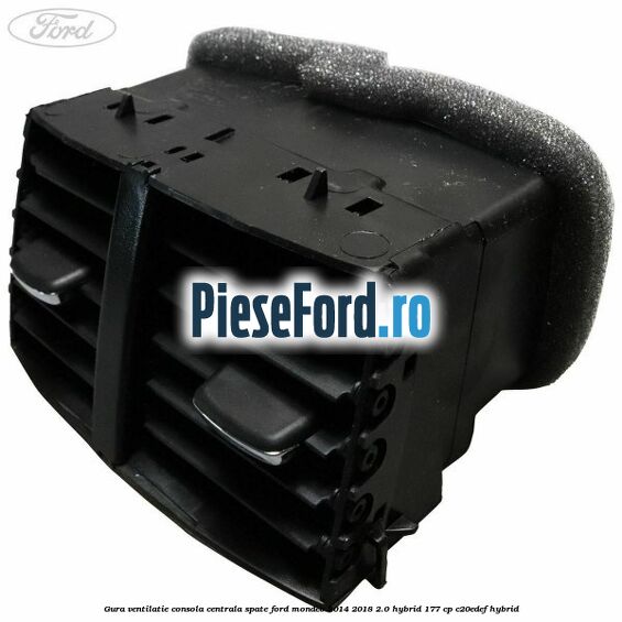 Gura ventilatie consola centrala spate Ford Mondeo 2014-2018 2.0 Hybrid 177 cp C20EDEF hybrid