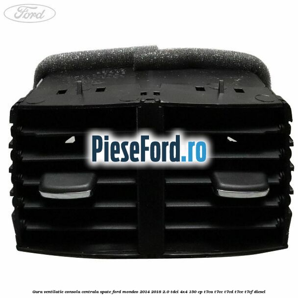 Gura ventilatie consola centrala spate Ford Mondeo 2014-2018 2.0 TDCi 4x4 150 cp T7CA, T7CC, T7CD, T7CE, T7CF diesel