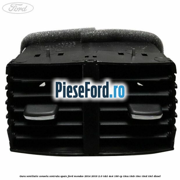 Gura ventilatie consola centrala spate Ford Mondeo 2014-2018 2.0 TDCi 4x4 180 cp T8CA, T8CB, T8CC, T8CD, T8CL diesel