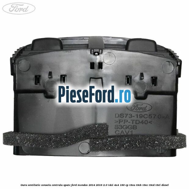 Gura ventilatie consola centrala spate Ford Mondeo 2014-2018 2.0 TDCi 4x4 180 cp Gura ventilatie consola centrala spate Ford Mondeo 2014-2018 2.0 TDCi 4x4 180 cp T8CA, T8CB, T8CC, T8CD, T8CL diesel