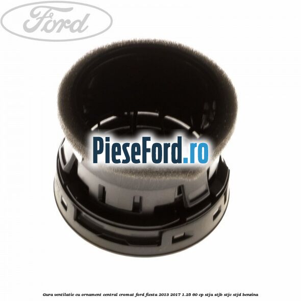 Gura ventilatie, cu ornament central cromat Ford Fiesta 2013-2017 1.25 60 cp Gura ventilatie, cu ornament central cromat Ford Fiesta 2013-2017 1.25 60 cp STJA, STJB, STJC, STJD benzina