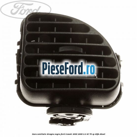 Gura ventilatie dreapta, negru Ford Transit 2000-2006 2.0 DI 75 cp D3FA diesel