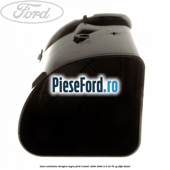 Gura ventilatie dreapta, negru Ford Transit 2000-2006 2.4 TD 75 cp F4FA diesel