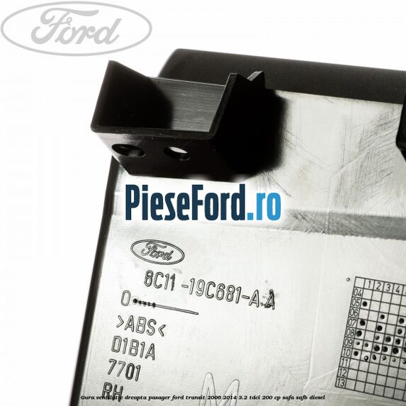 Gura ventilatie dreapta, pasager Ford Transit 2006-2014 3.2 TDCi 200 cp SAFA, SAFB diesel