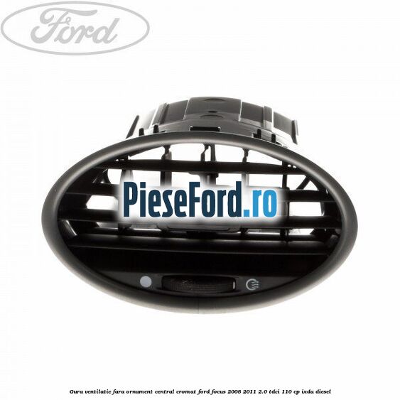 Gura ventilatie, fara ornament central cromat Ford Focus 2008-2011 2.0 TDCi 110 cp IXDA diesel