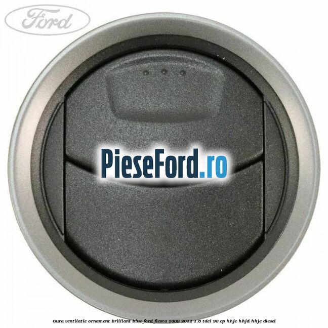 Gura ventilatie ornament brilliant blue Ford Fiesta 2008-2012 1.6 TDCi 90 cp HHJC, HHJD, HHJE diesel