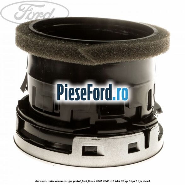 Gura ventilatie ornament gri perlat Ford Fiesta 2005-2008 1.6 TDCi 90 cp HHJA, HHJB diesel