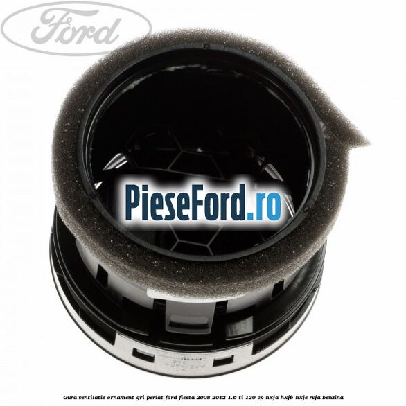 Gura ventilatie ornament gri perlat Ford Fiesta 2008-2012 1.6 Ti 120 cp HXJA, HXJB, HXJE, RVJA benzina