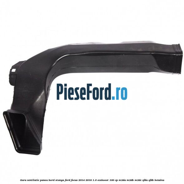 Gura ventilatie panou bord stanga Ford Focus 2014-2018 1.0 EcoBoost 100 cp M2DA, M2DB, M2DC, SFDA, SFDB benzina