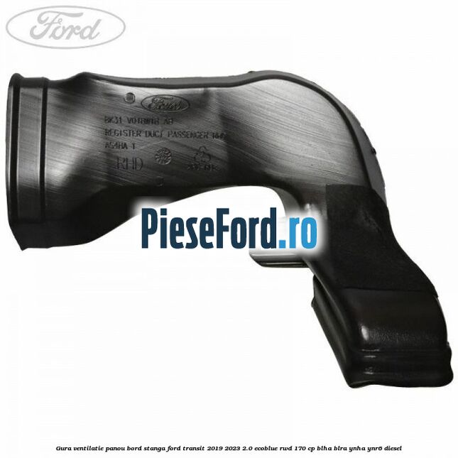 Gura ventilatie panou bord stanga Ford Transit 2019-2023 2.0 EcoBlue RWD 170 cp BLHA, BLRA, YNHA, YNR6 diesel