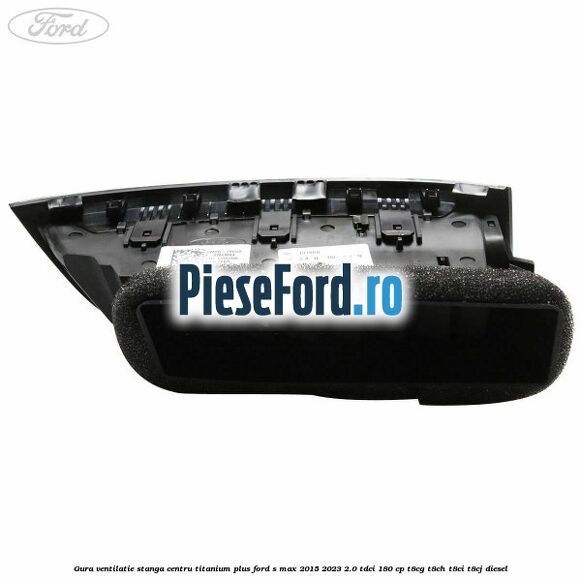 Gura ventilatie stanga centru titanium plus Ford S-Max 2015-2023 2.0 TDCi 180 cp T8CG, T8CH, T8CI, T8CJ diesel