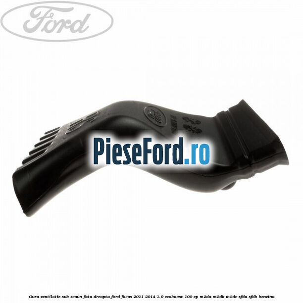 Gura ventilatie sub scaun fata dreapta Ford Focus 2011-2014 1.0 EcoBoost 100 cp M2DA, M2DB, M2DC, SFDA, SFDB benzina