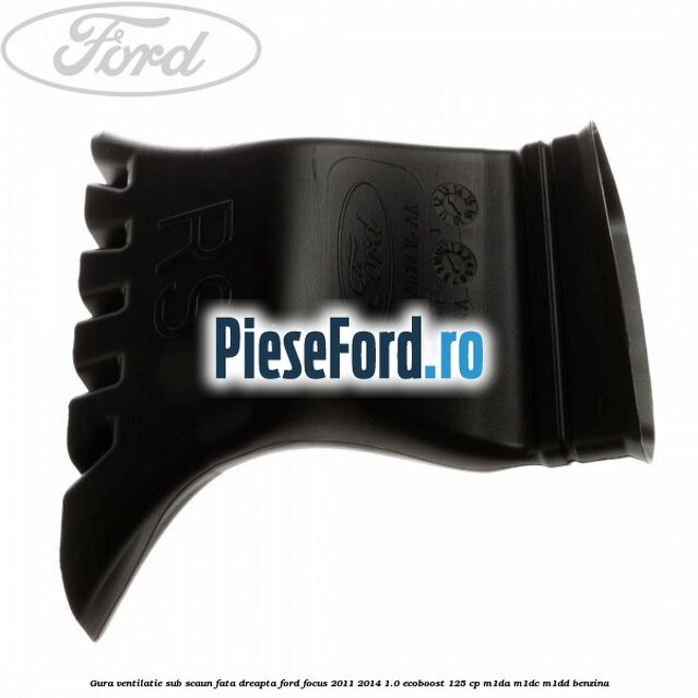 Gura ventilatie sub scaun fata dreapta Ford Focus 2011-2014 1.0 EcoBoost 125 cp M1DA, M1DC, M1DD benzina