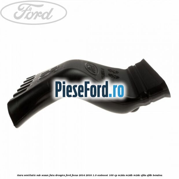 Gura ventilatie sub scaun fata dreapta Ford Focus 2014-2018 1.0 EcoBoost 100 cp M2DA, M2DB, M2DC, SFDA, SFDB benzina