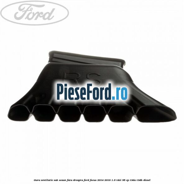 Gura ventilatie sub scaun fata dreapta Ford Focus 2014-2018 1.6 TDCi 95 cp T3DA, T3DB diesel
