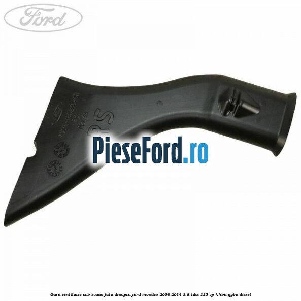 Gura ventilatie sub scaun fata dreapta Ford Mondeo 2008-2014 1.8 TDCi 125 cp KHBA, QYBA diesel