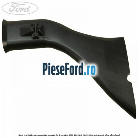 Gura ventilatie sub scaun fata dreapta Ford Mondeo 2008-2014 2.0 TDCi 140 cp QXBA, QXBB, UFBA, UFBB diesel
